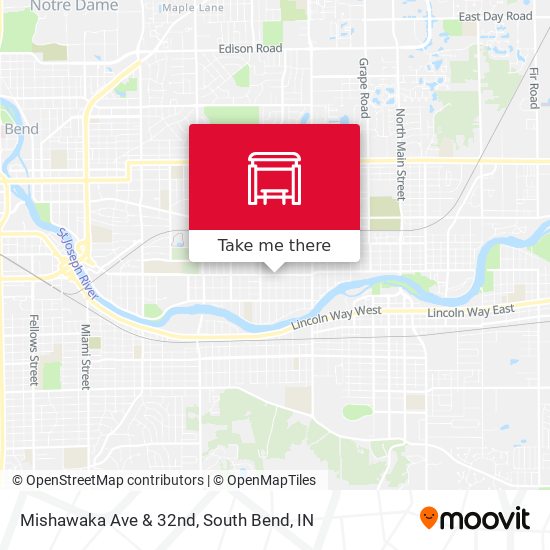 Mapa de Mishawaka Ave & 32nd
