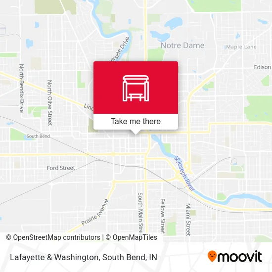 Lafayette & Washington map