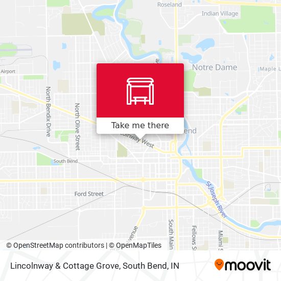 Lincolnway & Cottage Grove map