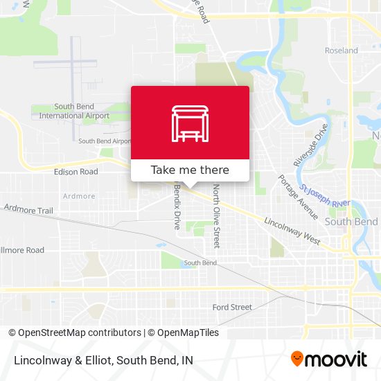 Lincolnway & Elliot map