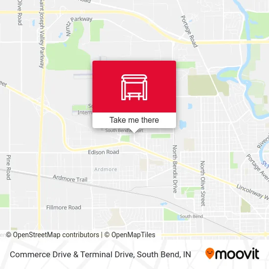 Commerce Drive & Terminal Drive map