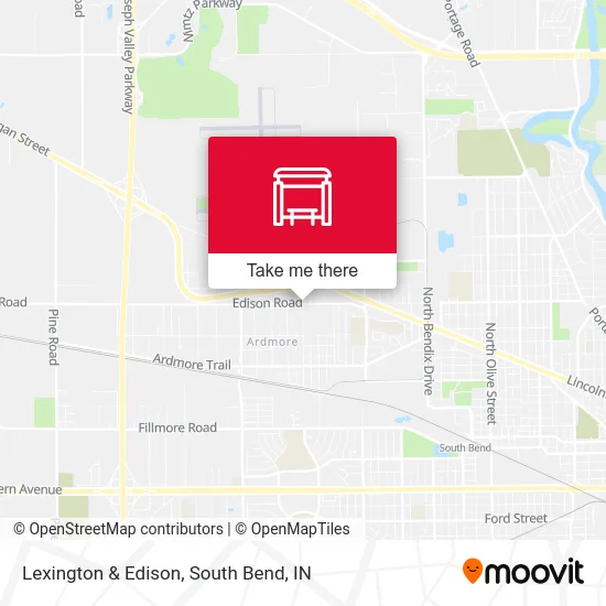 Lexington & Edison map