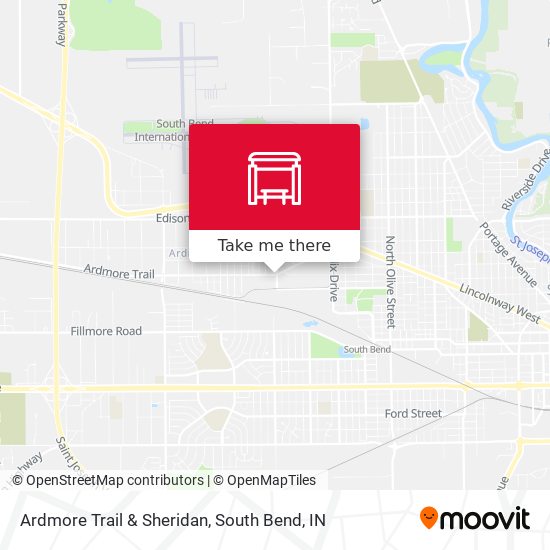 Ardmore Trail & Sheridan map