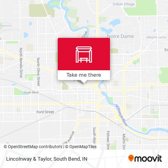 Lincolnway & Taylor map