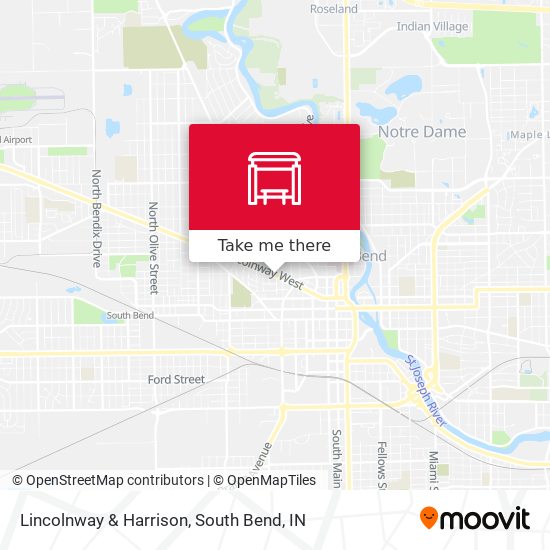 Lincolnway & Harrison map