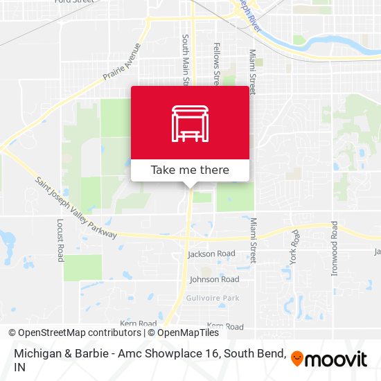 Michigan & Barbie - Amc Showplace 16 map