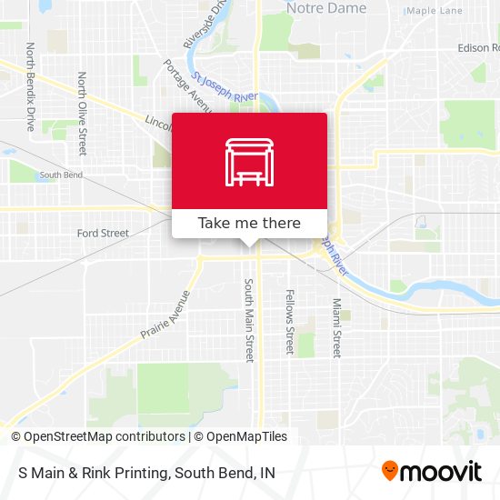 S Main & Rink Printing map