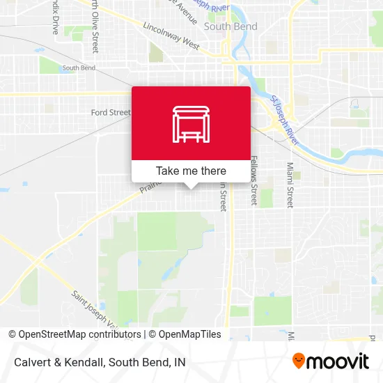 Calvert & Kendall (In) map