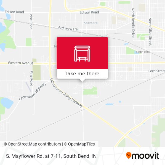 S. Mayflower Rd. at 7-11 map