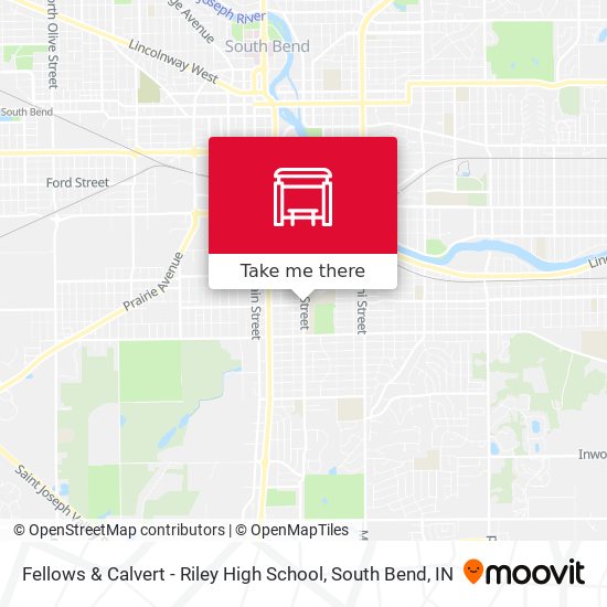 Mapa de Fellows & Calvert - Riley High School