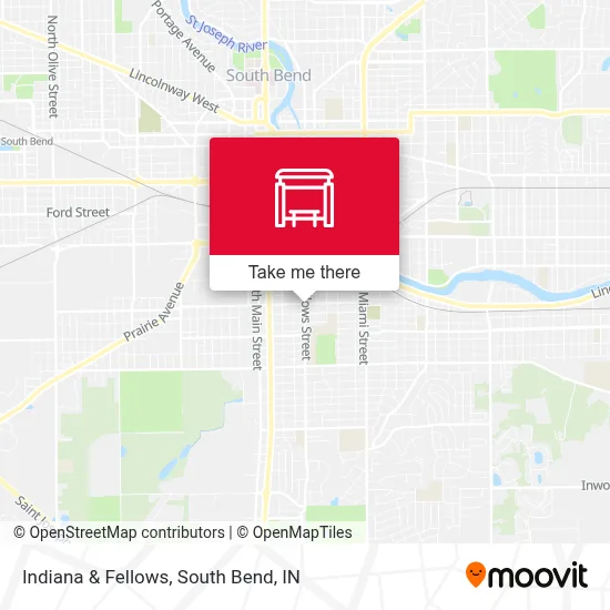 Indiana & Fellows map