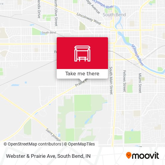 Webster & Prairie Ave map