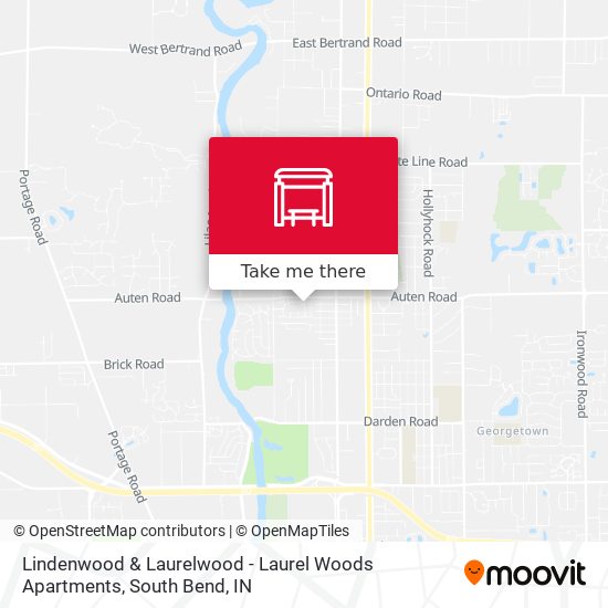Mapa de Lindenwood & Laurelwood - Laurel Woods Apartments