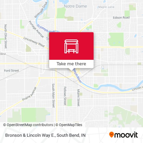 Bronson & Lincoln Way E. map