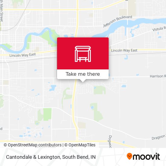 Cantondale & Lexington map