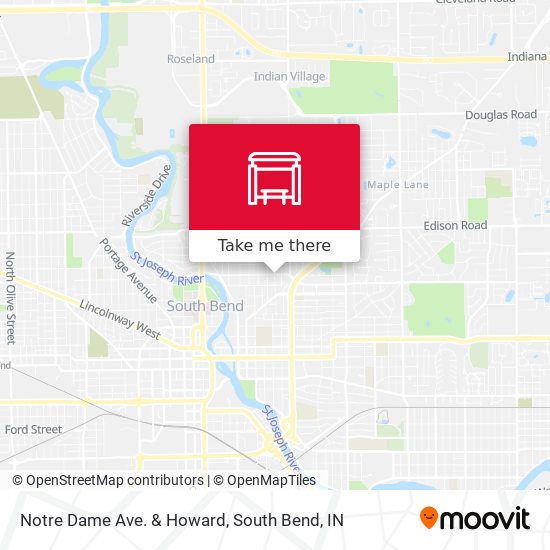 Notre Dame Ave. & Howard map