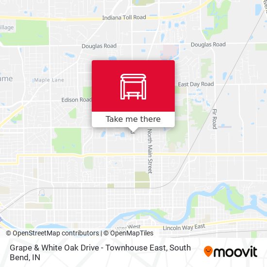 Grape & White Oak Drive - Townhouse East map