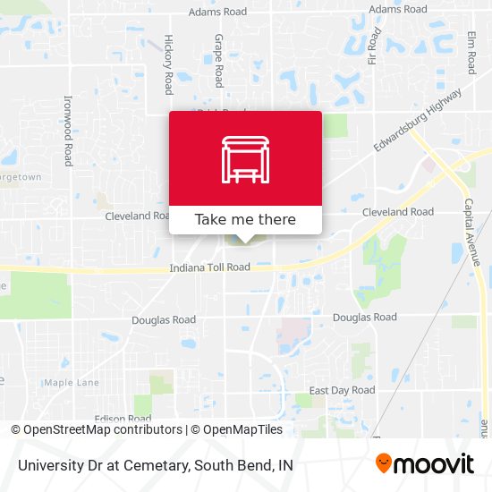 Mapa de University Dr at Cemetary