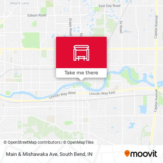 Main & Mishawaka Ave map