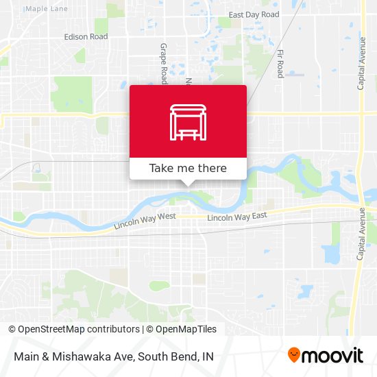 Main & Mishawaka Ave map
