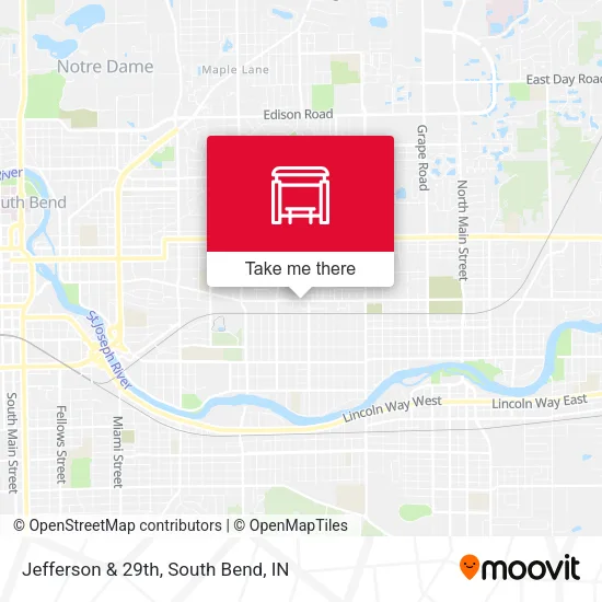 Jefferson & 29th map