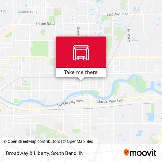 Broadway & Liberty map