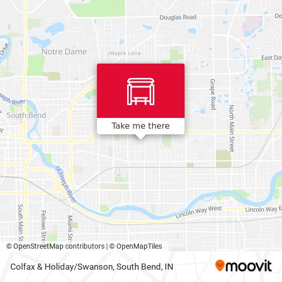 Colfax & Holiday/Swanson map