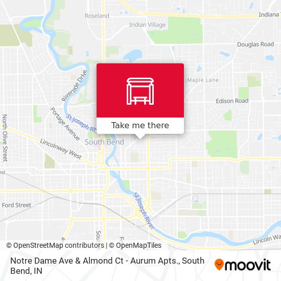 Mapa de Notre Dame Ave & Almond Ct - Aurum Apts.