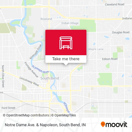 Mapa de Notre Dame Ave. & Napoleon