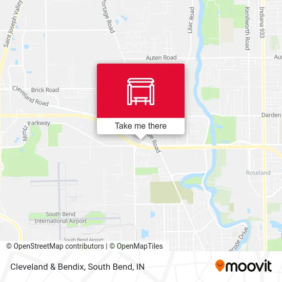 Cleveland & Bendix map