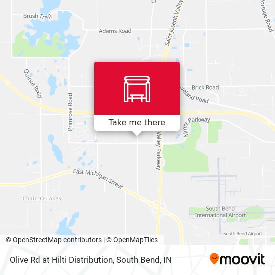 Olive Rd at Hilti Distribution map