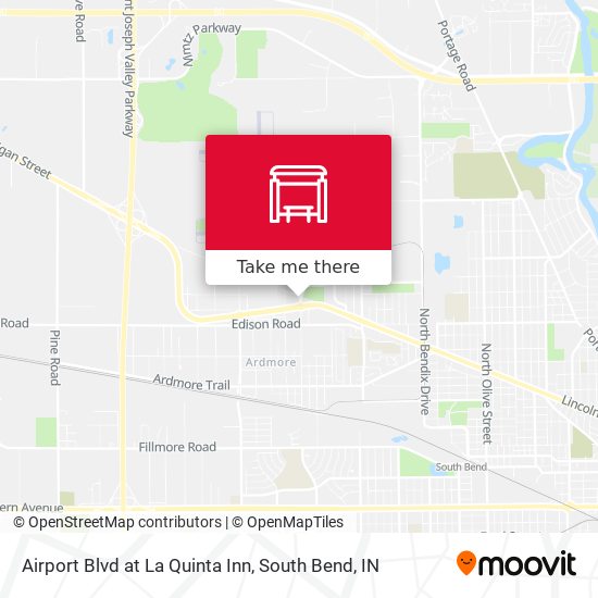 Airport Blvd at La Quinta Inn map