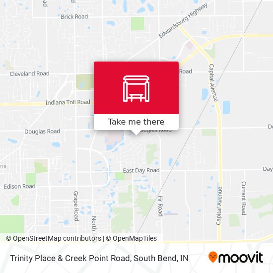Mapa de Trinity Place & Creek Point Road