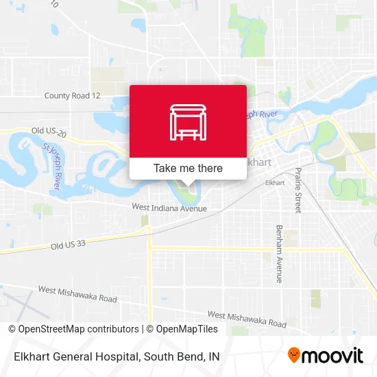 Elkhart General Hospital map