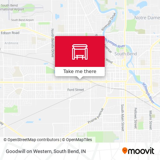 Goodwill on Western map