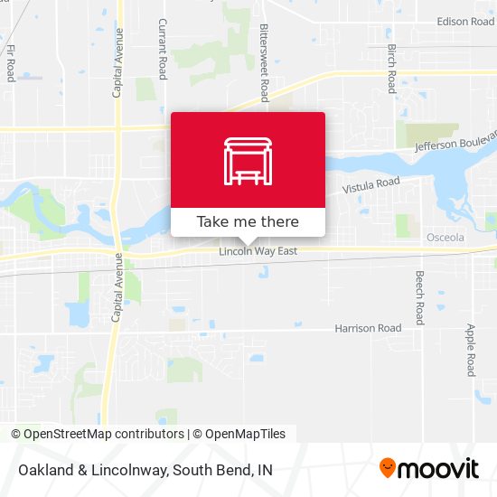 Oakland & Lincolnway map