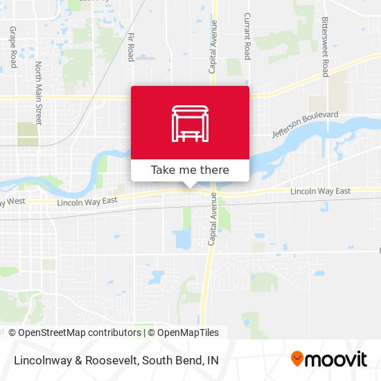 Lincolnway & Roosevelt map