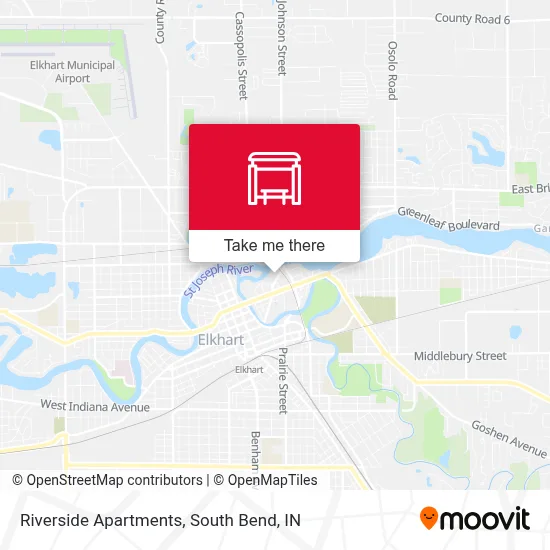 Riverside Apartments map