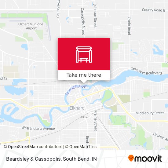 Beardsley & Cassopolis map