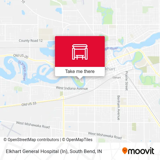 Elkhart General Hospital (In) map