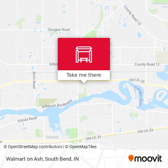 Walmart on Ash map