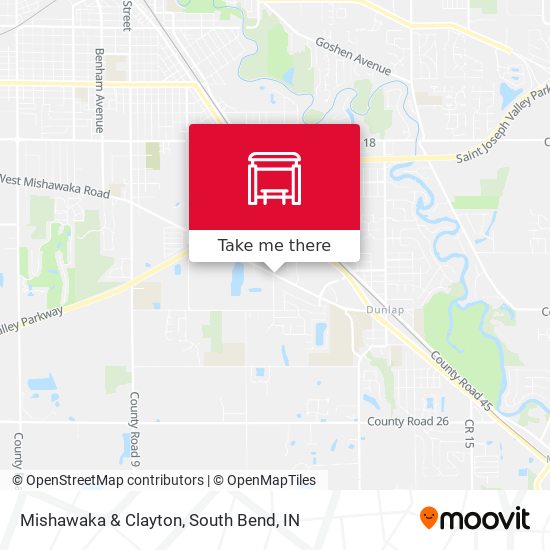 Mapa de Mishawaka & Clayton