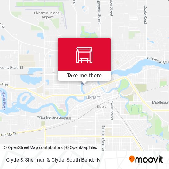 Clyde & Sherman & Clyde map