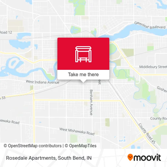 Rosedale Apartments map