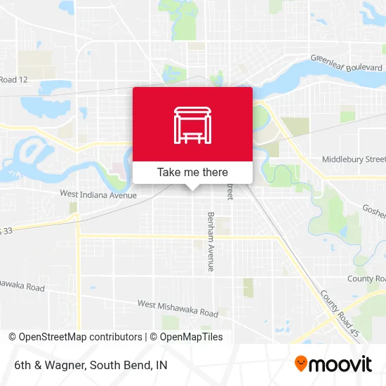6th & Wagner map