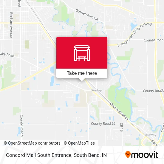 Concord Mall South Entrance map