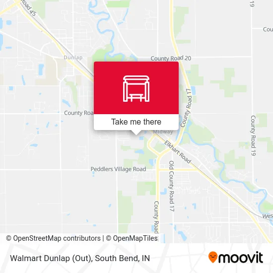 Walmart Dunlap (Out) map