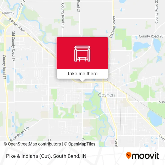 Pike & Indiana (Out) map