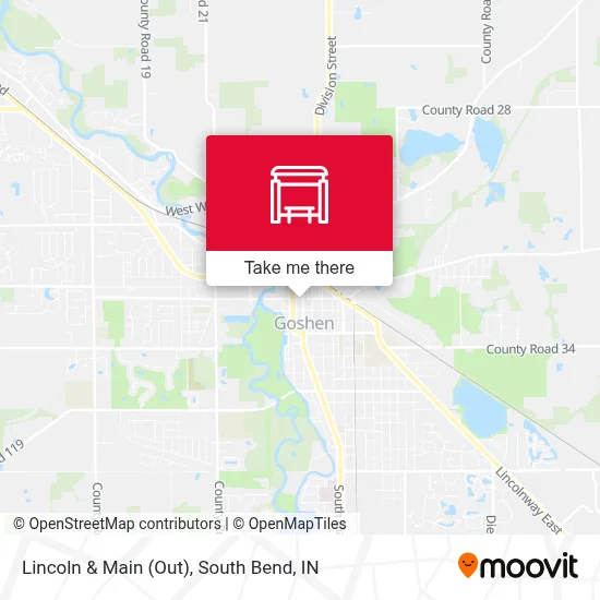 Lincoln & Main (Out) map