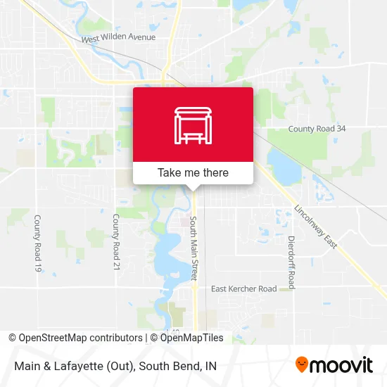 Main & Lafayette (Out) map